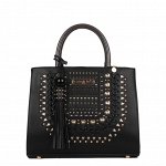 ANOUSKA BRAIDED INTRICATE CUT-OUT DESIGN SATCHEL BAG