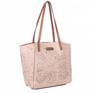 Zena studded shopper bag with removable pouch