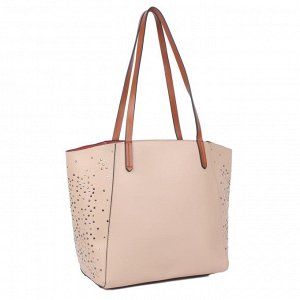 Zena studded shopper bag with removable pouch