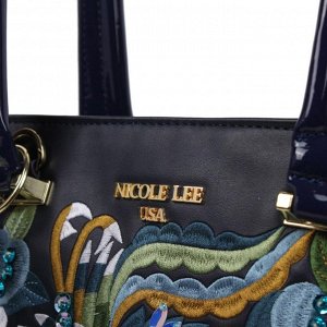 Ibolya floral embroidered shopper bag
