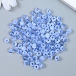 Набор пластиковых бусин &quot;Астра&quot; 6 мм, 20 гр (170+/-10шт), голубой