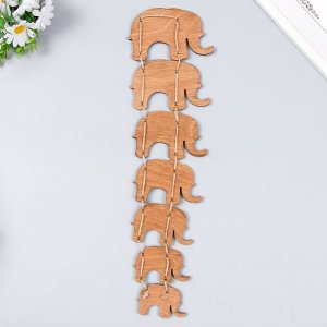 Сувенир-подвеска дерево "Семь слонов" 45х13 см