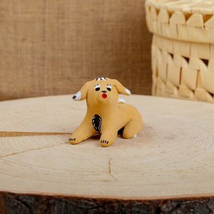 Сувенир «Собака», 3,5x4x5,5 см, каргопольская игрушка, микс