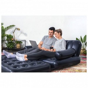 Диван надувной Multi-Max 5-в-1 с электронасосом 88 x 152 x 64 см 75056
