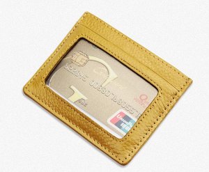 Чехол для хранения карт из натуральной кожи RFID (с защитой от несанкционированного считывания)