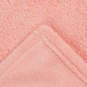 Полотенце с капюшоном Крошка Я, цвет розовый, 67х120 см, 100% п/э, 280 г/м2