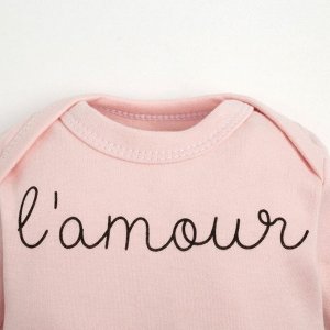 Комплект боди с длинным рукавом «Крошка Я» Lamour, 3 шт.