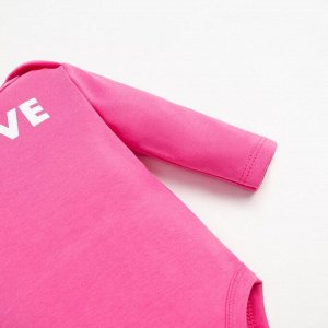 Комплект боди с длинным рукавом «Крошка Я» Love, 3 шт.