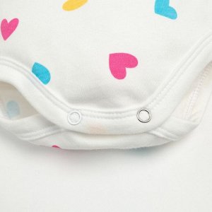 Комплект боди с длинным рукавом «Крошка Я» Love, 3 шт.