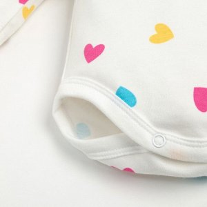 Комплект боди с длинным рукавом «Крошка Я» Love, 3 шт.