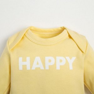 Комплект боди с длинным рукавом «Крошка Я» Love, 3 шт.