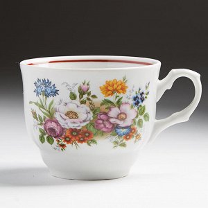 Чашка чайная 250мл ф.272 Тюльпан "Букет цветов" 2С0295/1Ф34