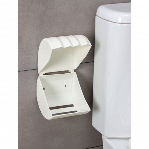 Держатель для туалетной бумаги Regular, 15,5x12,2x13,5 см, цвет белое облако