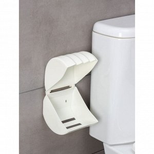 Держатель для туалетной бумаги Regular, 15,5x12,2x13,5 см, цвет белое облако