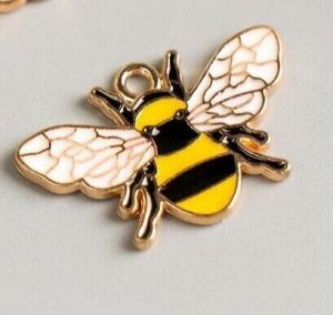 Декор для творчества металл "Пчела" эмаль