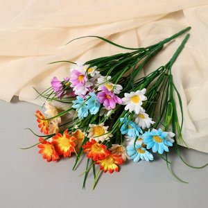 Букет искусственный «Яркие ромашки», 28 см, МИКС