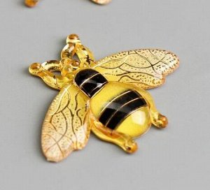 Декор  "Пчёлка с золотыми линиями"