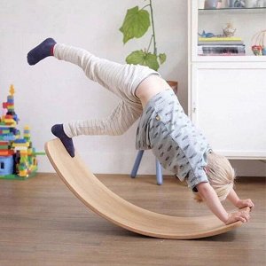 Рокерборд (балансборд) для детей - Доски балансировочные для фитнеса (синий)