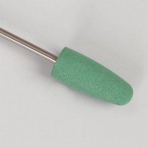 Фреза силиконовая для полировки, средняя, 10 ? 24 мм, цвет зелёный