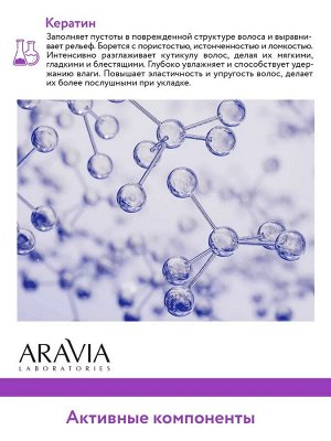 Aravia Сыворотка для выпрямления волос 10 в 1 с кератином Keraplastic Serum, 110 мл. Аравия