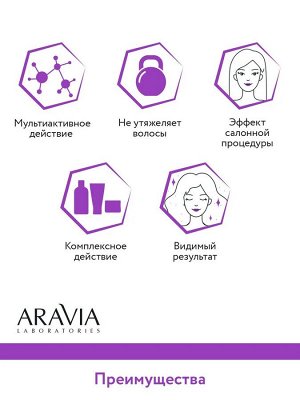 Aravia Сыворотка для выпрямления волос 10 в 1 с кератином Keraplastic Serum, 110 мл. Аравия