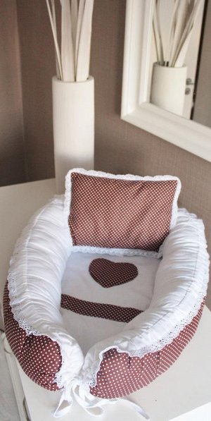 Babynest Комплект кокон +подушечка декоративная