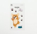 Наклейки на телефон «Корги» 8 х 14 см