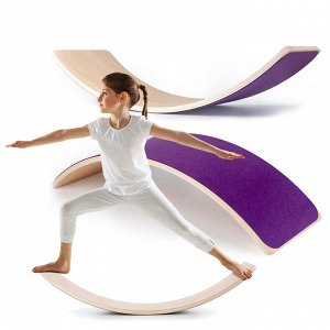 Рокерборд (балансборд) для детей - Доски балансировочные для фитнеса (фиолетовый)