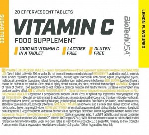 Витамин С BioTechUSA Vitamin C - 20 шип.таб.