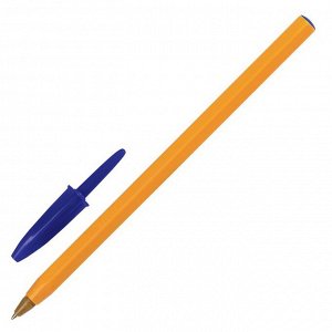 Набор ручек шариковых BIC Orange Fine, 4 штуки, узел 0.8 мм, чернила синие, тонкое письмо, оранжевый корпус