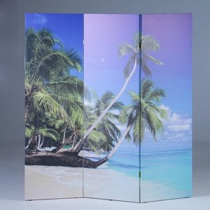 Ширма "Пальмы на пляже", 150 х 160 см
