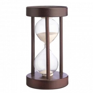 Песочные часы "Амплуа", на 10 минут, 15,5 х 8 см, белый