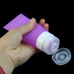 Силиконовый дорожный тюбик-контейнер для косметических средств