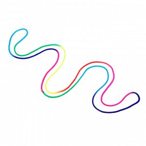 ИГРОЛЕНД Антистресс шнурочек "Радуга", пластик, 160см, 9х10см, 3 цвета
