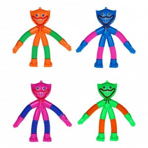 ИГРОЛЕНД Игрушка тянучка "Монстрик весельчак",19х23см, ABS, PET, 4 цвета