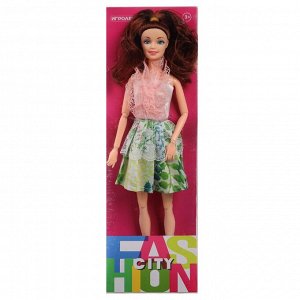 ИГРОЛЕНД Кукла в стильной одежде, шарнирная, 29см, PP,PVC, полиэстер, 6 дизайнов