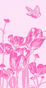 Полотенце махровое 360 г/мкв 50*90 цв.10000 ДМ ПЛ-2602-05446 Pink flowers