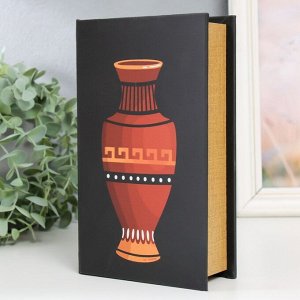 Сейф-книга дерево кожзам "Греческая ваза" 21х13х5 см