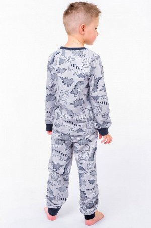 Пижама из футера двунитки с начесом для мальчика