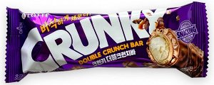 LOTTE CRUNKY DOUBLE CRUNCH BAR хрустящий батончик с рисовыми хлопьями, 36 гр.