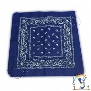 платок-бандана Ковбой, синяя, 55х55 см