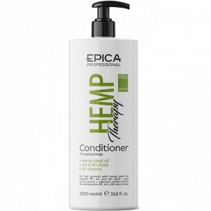 Epica Кондиционер для роста волос с маслом семян конопли Epica Professional Hemp therapy 1000 мл Эпика