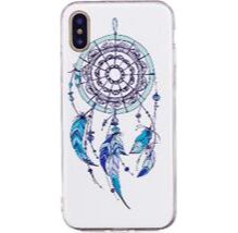 Чехол силикон светящийся с рисунком на телефон iphone