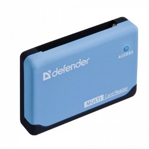 Картридер DEFENDER ULTRA USB 2.0, порты SD, MMC, TF, M2, CF,