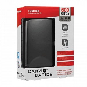 Диск жесткий внешний TOSHIBA Canvio Basics 500Gb, 2.5", USB