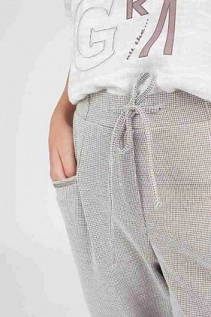 Брюки в стиле спорт-casual,бежевые
