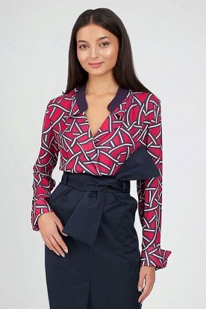 Блуза с принтом в стиле Max Mara