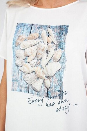 Футболка шифоновая "Ракушки"