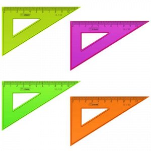 Треугольник пластик 30*10 см, СТАММ "Neon", тонированный, не