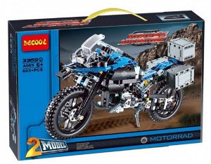 Конструктор Technic Decool 2в1 Мотоцикл BMW R 1200 GS Adventure 603 детали  арт. 3369